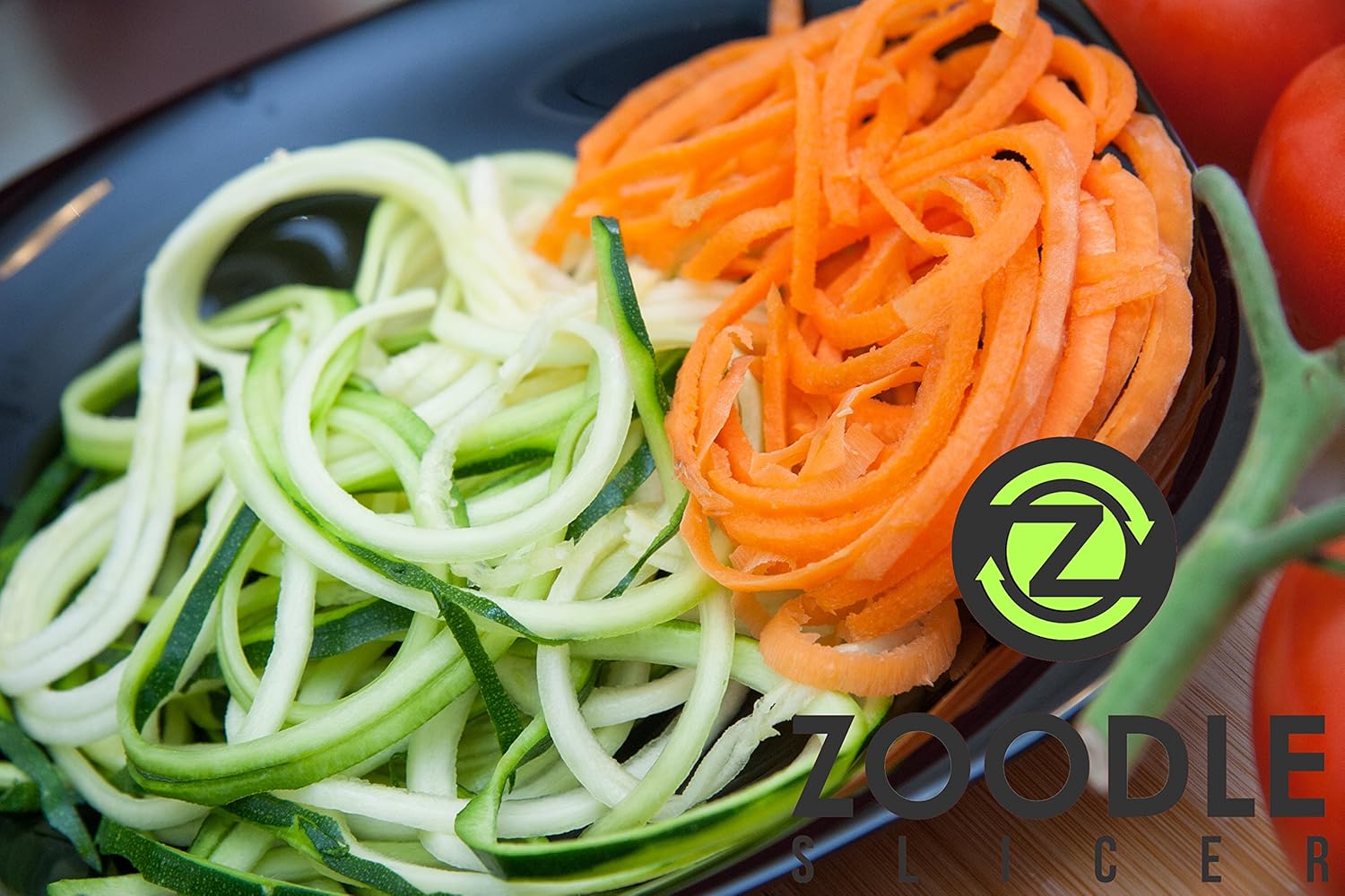 The Original Zoodle Slicer - Complete Vegetable Spiralizer, Spiral Slicer Bundle (With Cleaning Brush, Peeler & Recipe eBook) (HandHeld): Kitchen & Dining