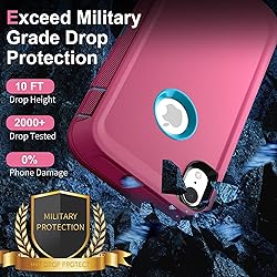 PQC for iPhone XR Case with 2 Pack Screen Protector