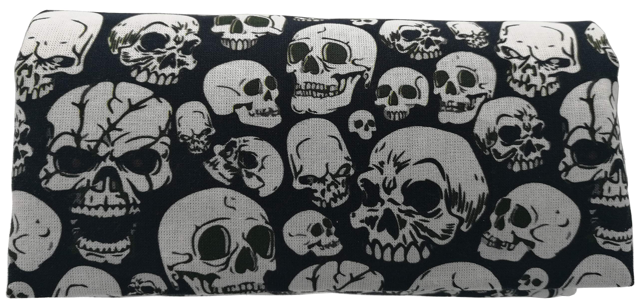 Plan B, Rolling Tobacco Cigarette Case, Ýolo Hardcore, 16 x 8.5 cm, 50 g, with EVA Rubber Bag, Black with White Skulls