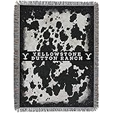 Northwest Yellowstone Woven Tapestry Throw Blanket, 48" x 60", Cowhide