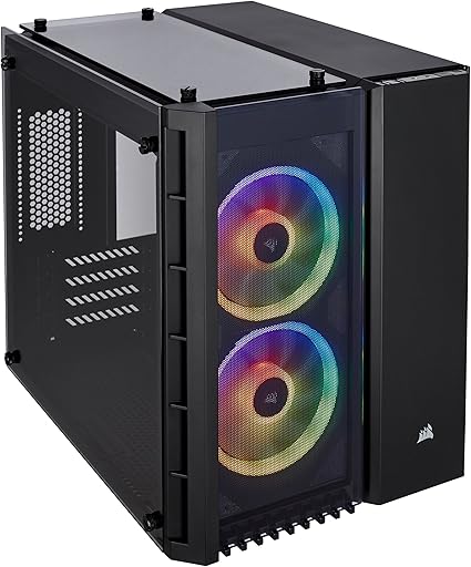 Amazon Corsair Crystal 280x Rgb Black キューブ型pcケース Rgbファン搭載モデル Cs7303 Cc Ww Corsair パソコン 周辺機器 通販