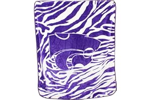 College Covers Kansas State Wildcats Raschel Throw Blanket, 60 in by 50 in