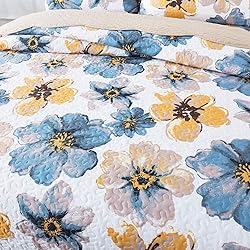HoneiLife Quilt Set Queen Size - 3 Piece Microfiber