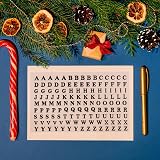 sourcing map Silver 3D Holographic Nail Letter Stickers 8 Sheets DIY Art view 5
