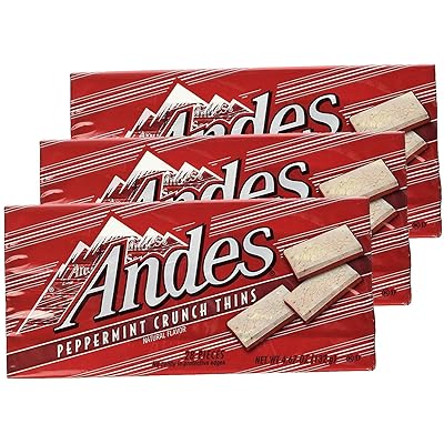 Andes Peppermint Crunch Thins, 3 Boxes (28 pcs in each)