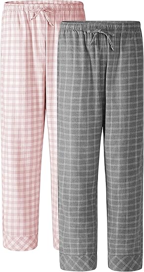 plaid cotton pajama pants