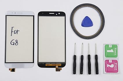 JRLinco Für Huawei G8 RIO-L01 RIO-L02 (Ohne LCD) Outer Glas Touch Panel Bildschirm Touch Screen Ersatzt Für Huawei G8 Weiß + 