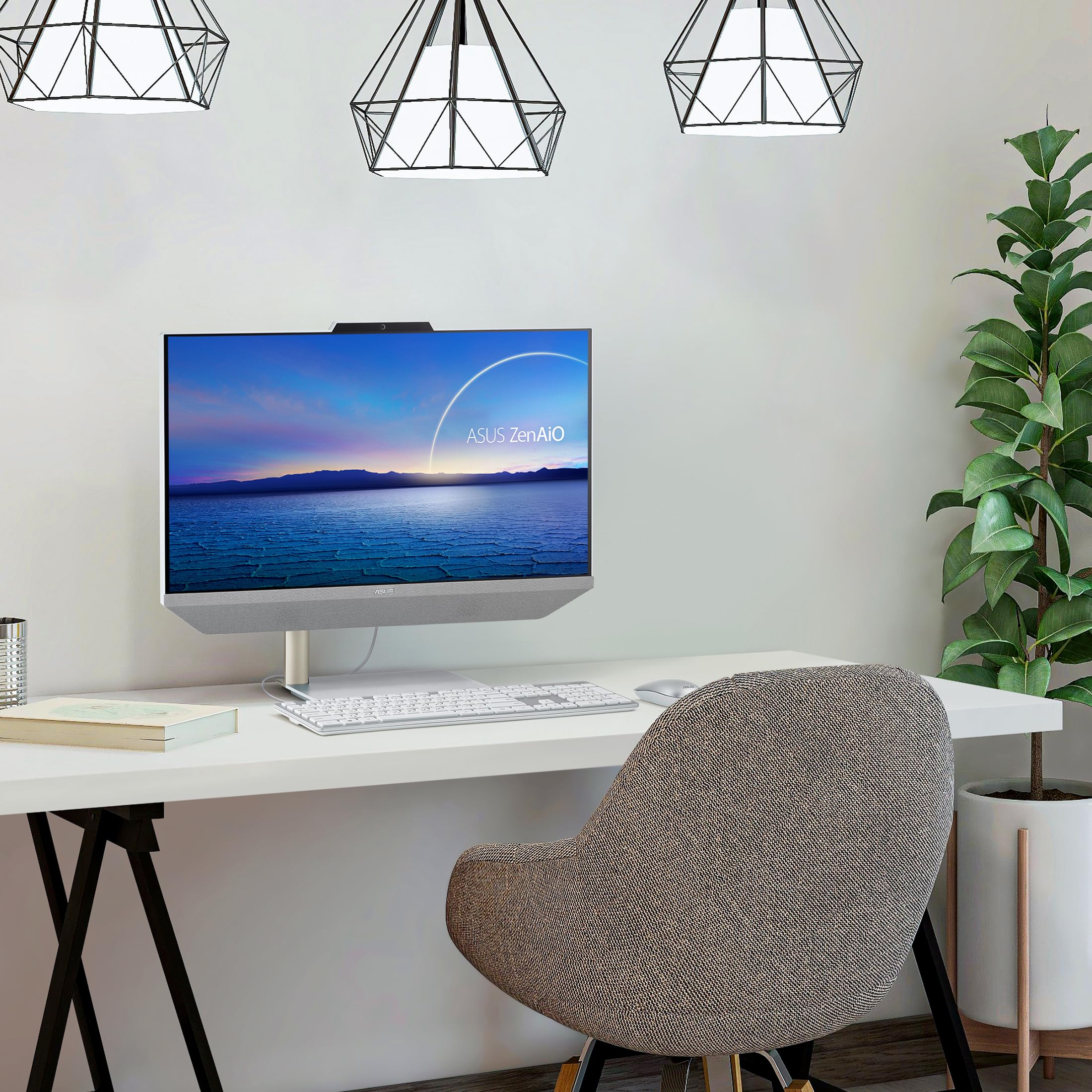 ASUS AiO M3400 AllinOne Desktop PC, 23.8inch Full HD AntiGlare