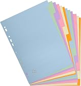 Exacompta 1612E Forever Collection 12-Part Plain Dividers A4 170gsm Recycled view 2