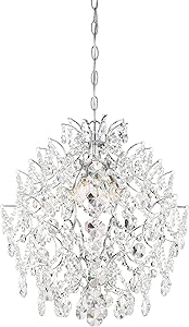 Minka Lavery Crystal Chandelier Lighting 3156-77 Isabella's Crown, 4-Light 240 Watts, Chrome