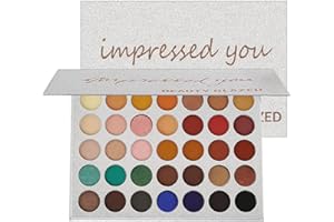 MYUANGO 35 Shades Eyeshadow Palette, Highly Pigmented Impress You Matte Shimmers Eye Shadow, Blendable Long Lasting Waterproof, Vegan & Cruelty-Free