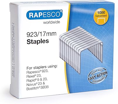 Rapesco 1240 923 17mm Typ 23 Verzinkte Heftklammern Amazon De Burobedarf Schreibwaren