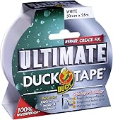 Duck Tape Ultimate Cloth Tape White 50mm x 25m Heavy Duty Waterproof