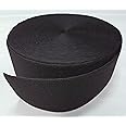 4" Black SEW-ON Hook and Loop Fastener - Loop Side ONLY - 1 Yard