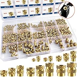 Ktehloy 400Pcs Threaded Inserts, M2 M2.5 M3 M4 M5