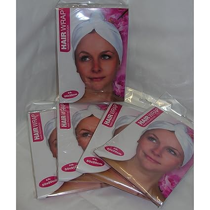 5x Kopfhandtuch Kopftuch Haarturban Mikrofaser Haar-Turban Handtuch