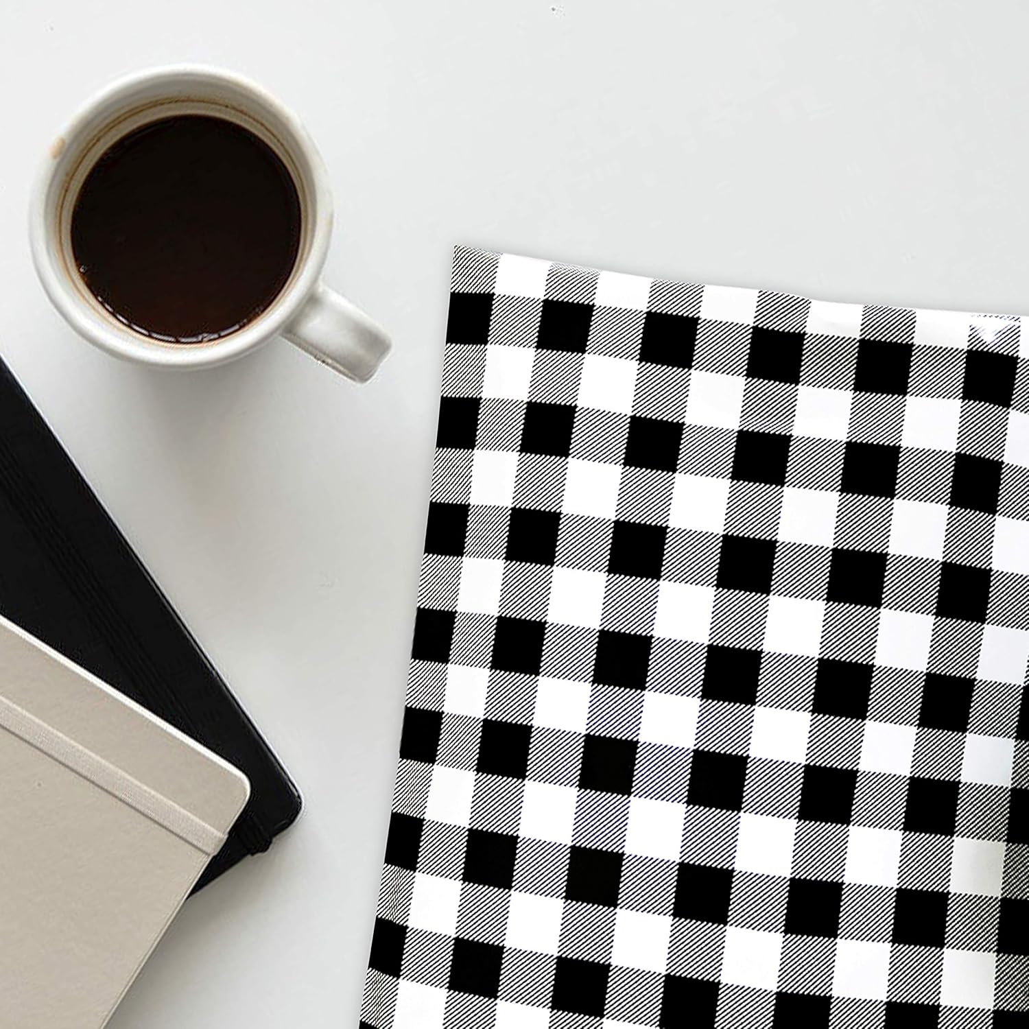 Pack It Chic - 10X13 (100 Pack) Gingham Plaid Poly Mailer Envelope Plastic Custom Mailing & Shipping Bags - Self Seal : Office Products