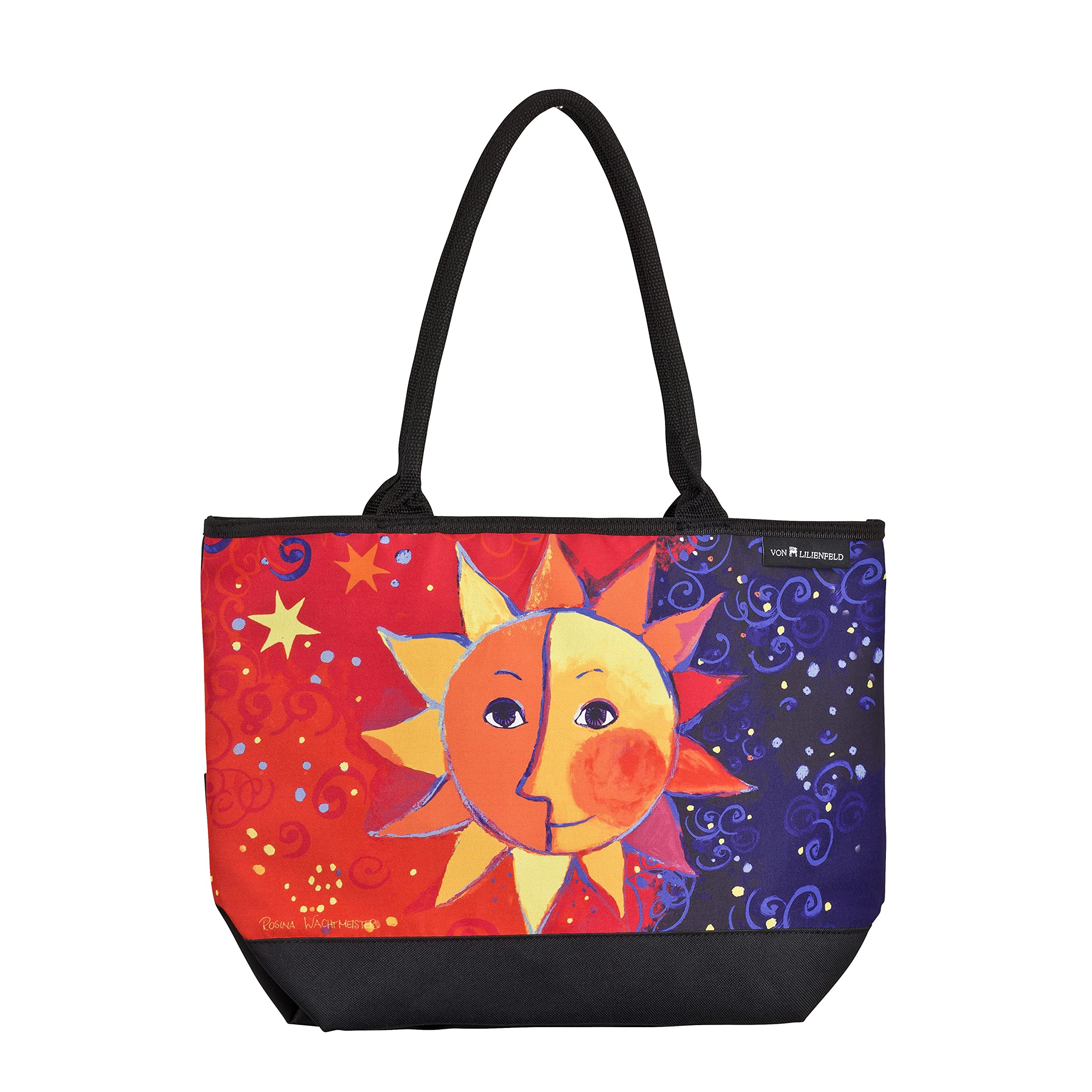 VON LILIENFELD Handbag Rosina Wachtmeister Sole Art Design Shopper Dimensions L 42 x H 30 x D 15 cm Beach Bag Handbag Office, multicoloured, Contemporary