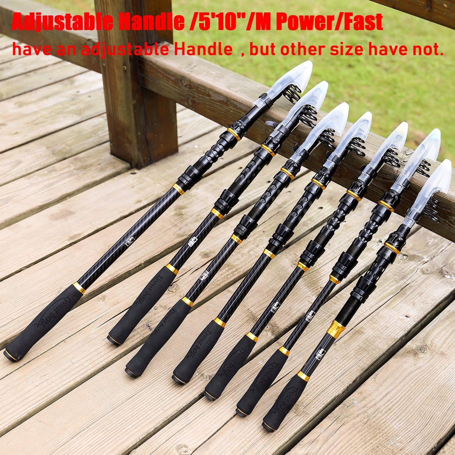troutboy telescopic fishing rod