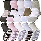 Yebing Baby Socks Toddlers Socks Baby Toddler Girls Boys Non Slip Grips Socks with Grippers Cotton Gifts Socks