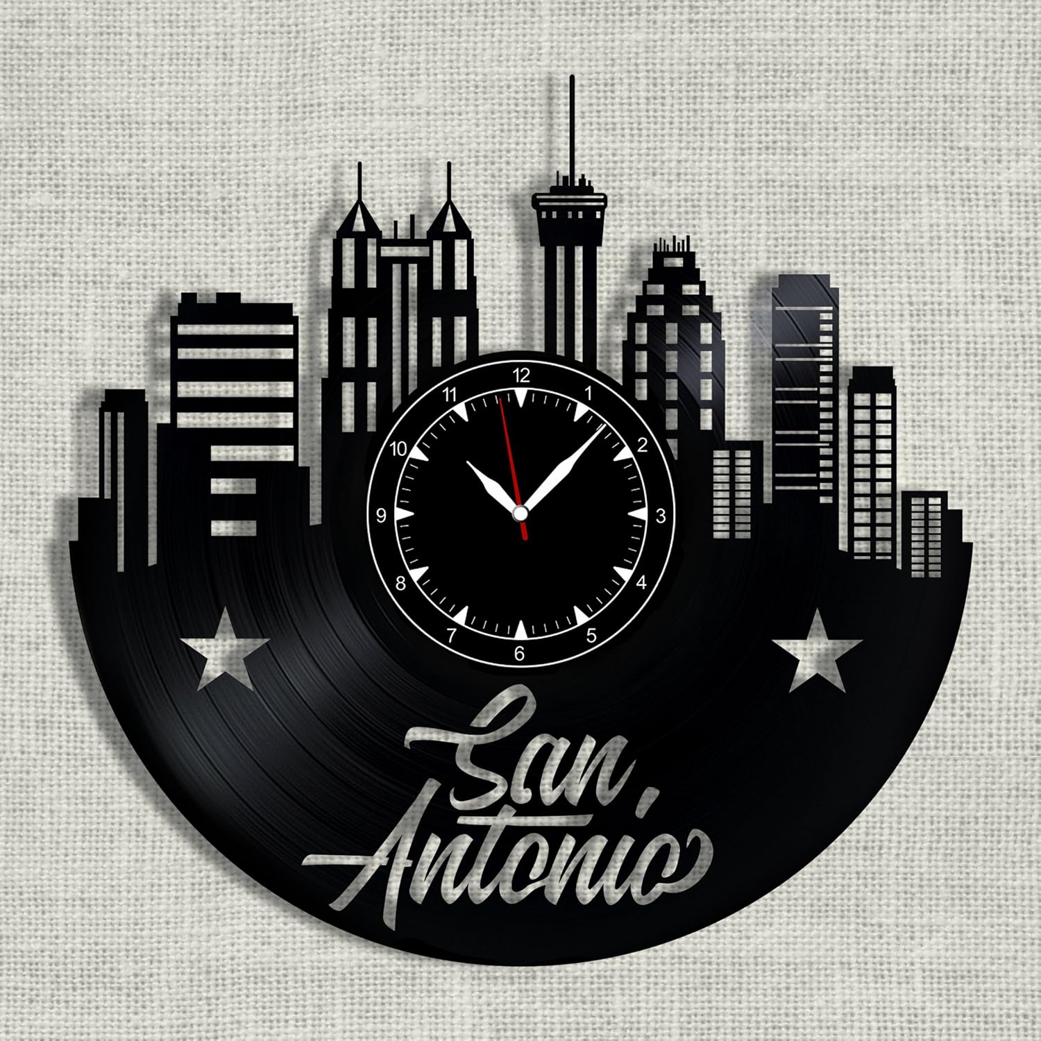 Amazon Com Soficlock San Antonio City Vinyl Record Clock 12 The