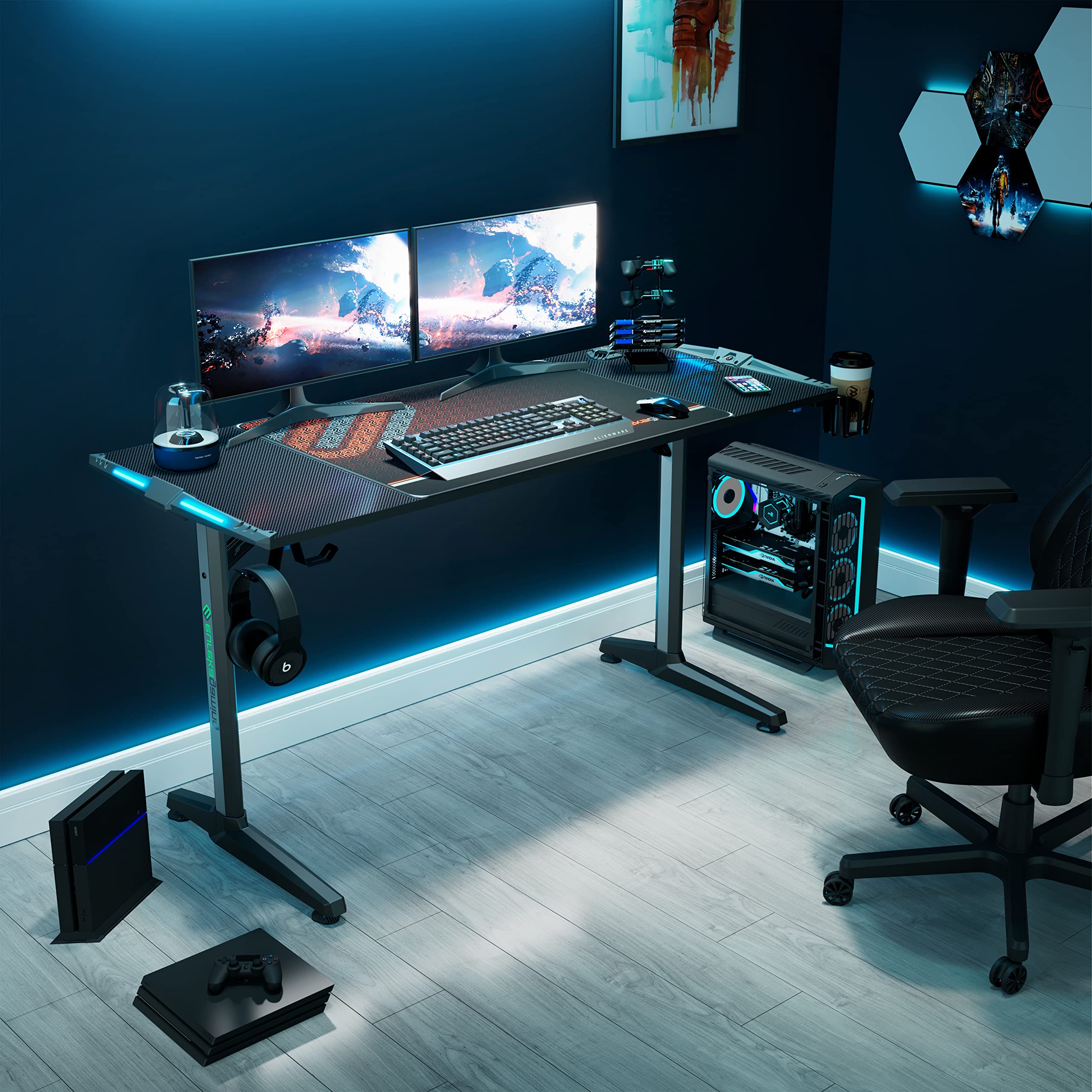 RGB LED Gaming Desk