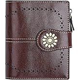 Lavemi Womens Leather Wallet Small Compact RFID Blocking Credit Card Case Purse with Zipper Pocket | Small, Compact, RFID Blocking, Zipper Pocket, Small, Compact