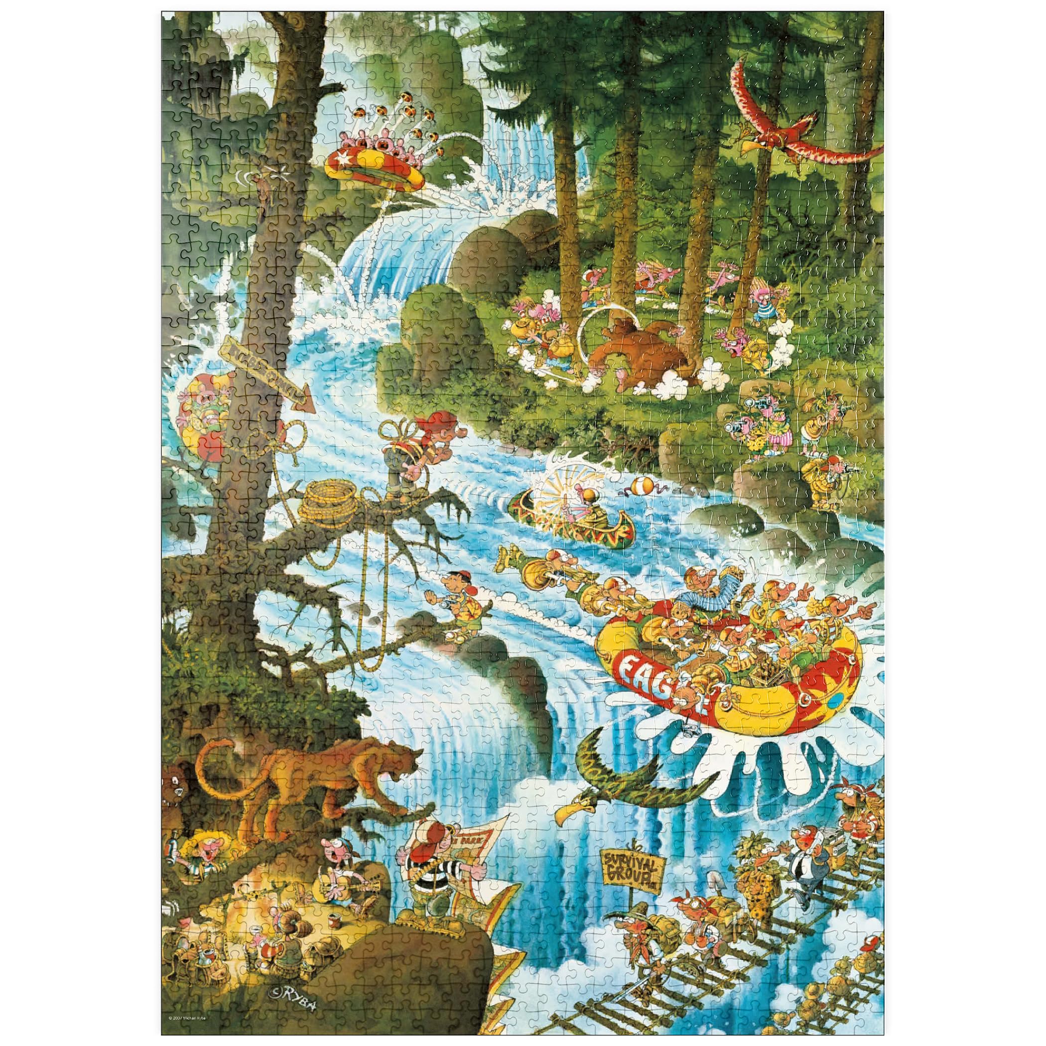 Action - Michael Ryba - Cartoon Classics - Premium 1000 pieces Puzzle - MyPuzzle special collection from Heye Puzzle