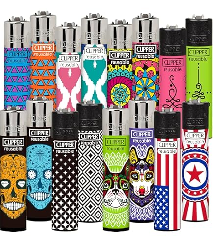 Amazon.com: 4 Clipper Raw Refillable Lighters : Health & Household