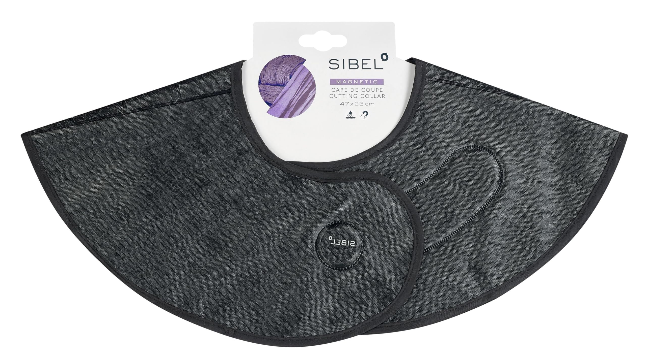 SIBEL Hairdressers magnetic cutting collar - Black