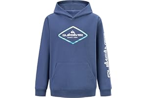 Quiksilver boys Pullover Hoodie Sweatshirt, Soft & Comfortable Fleece, Front Pocket