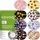 32 Pack KOVOQ Libre 3 &amp; Plus Sensor Covers Waterproof (Yellow Flower) | Freestyle Libre 3 Cover Patches with Hardshell, Reduce Compression Lows Shockproof Breathable Sweatproof Up to 14 Days