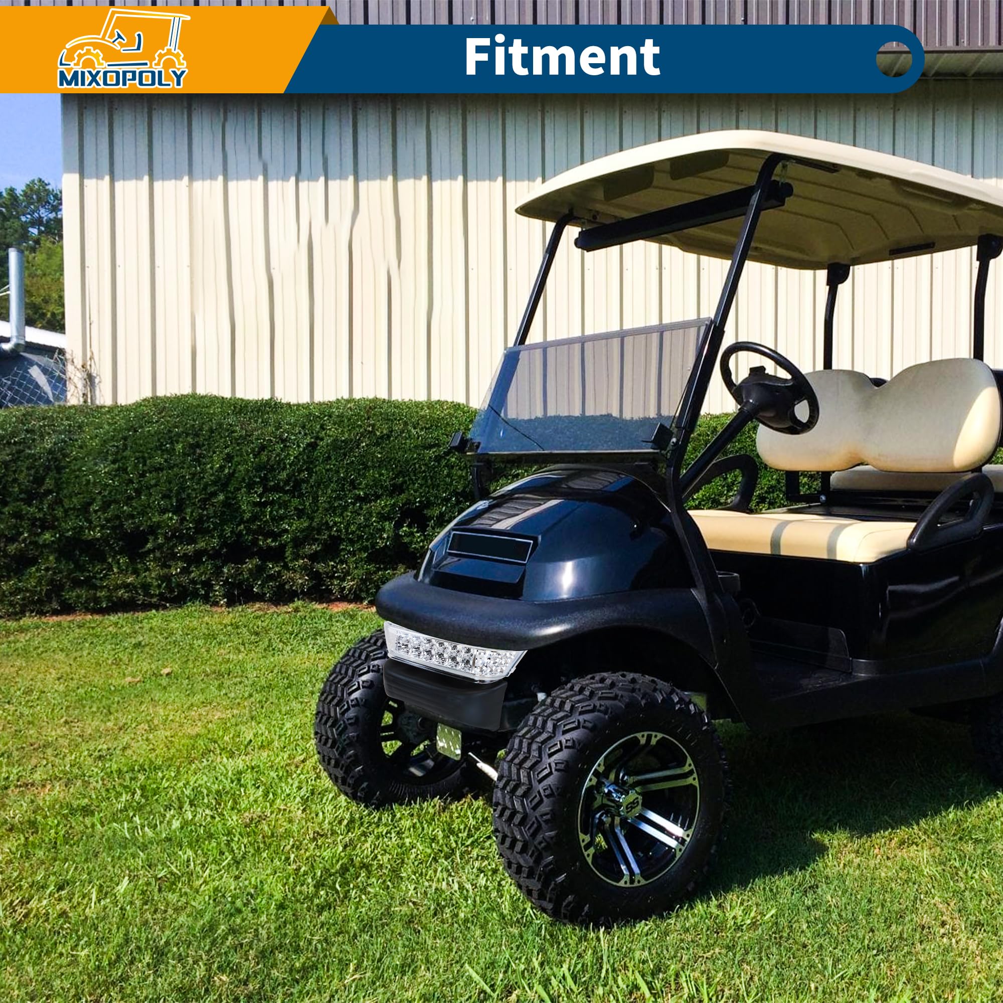 Condition photo showing New/Like New for mixopoly golf cart light kit for club car precedent 2004-up gas and electric golf carts, 12v street