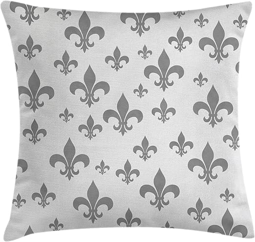 Amazon Com Ambesonne Fleur De Lis Throw Pillow Cushion Cover