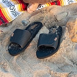 Flojos Men's Duke Flip-Flop, Black Weave, 14