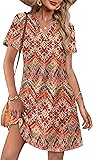 WIHOLL Hawaiian Dresses for Women with Sleeves