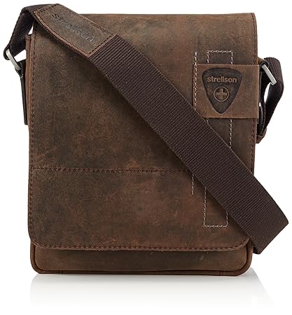 Strellson Richmond Messenger SV 4010001165 Herren Umhängetaschen 20x23x6 cm (B x H x T), Braun (dark brown 702)