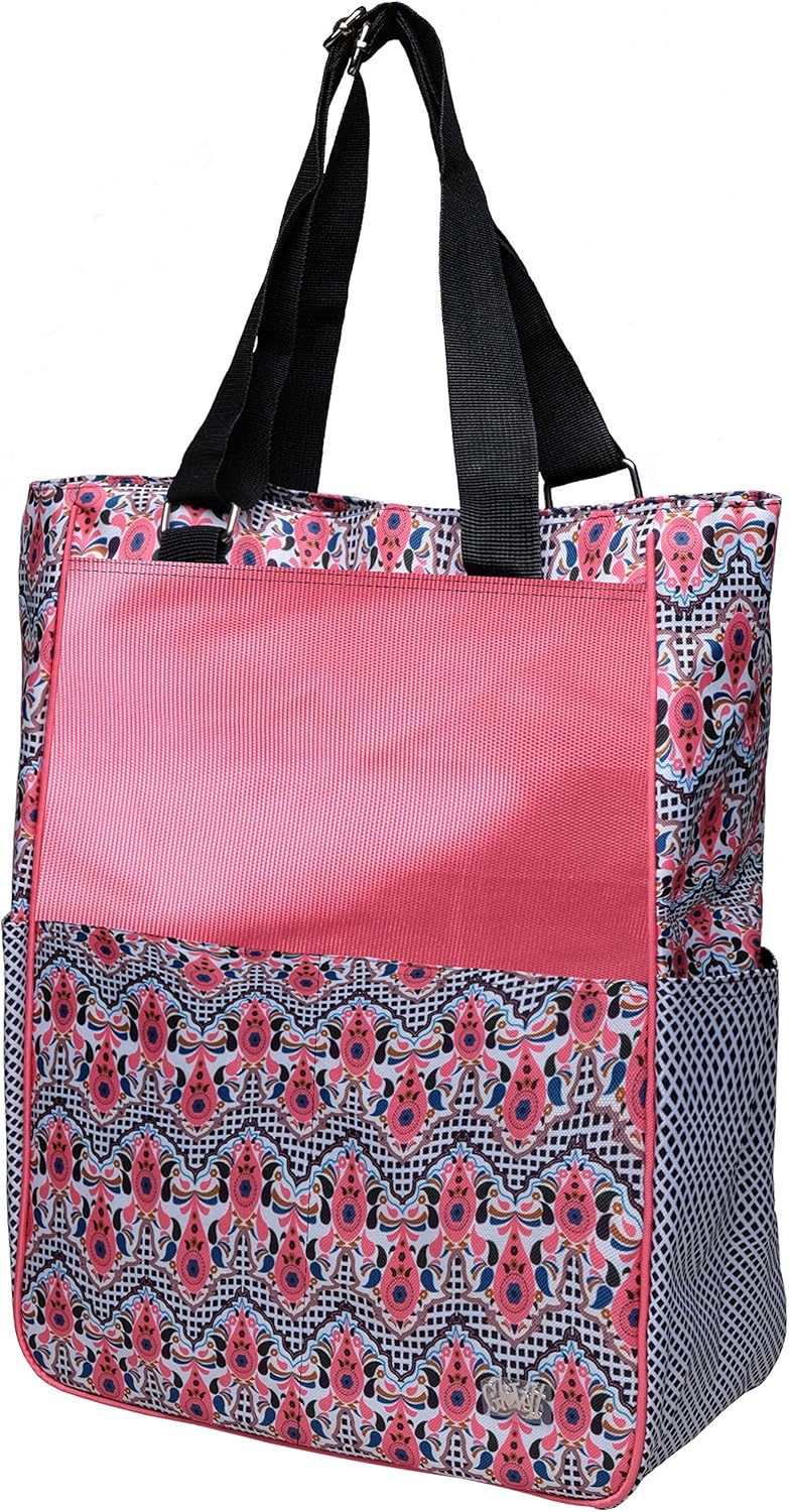 Glove It Women's Tennis Tote Bag Big Fashion Tote Bag for Women - Womens Large Tote Bags with Zipper & Shoulder Strap - 6 Outside Pockets - Ladies Sport Totes - 2019 Chic Slate : Sports & Outdoors