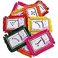Generic Haldi Kumkum | Set of 10 Decorative Bindi | Pooja | Return Gift | Give Away | HK-Bindi1, Assorted