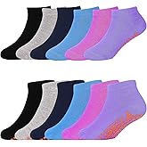 SkiBeaut Kid Trampolines Socks Ankle Grips Non Slip Child Socks for Boys Girls 2-5/6-9/10-13 Years