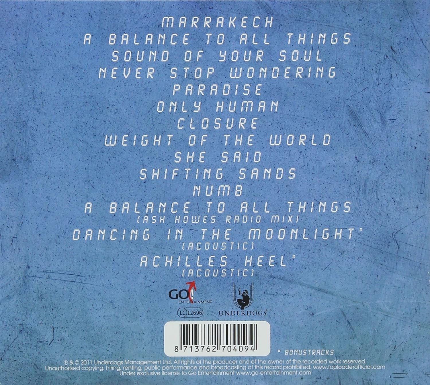 Amazon Only Human Toploader ヘヴィーメタル 音楽