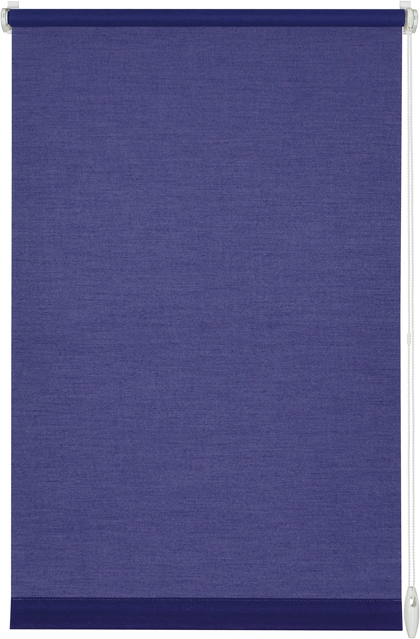 GARDINIA Roller Blind for Clamping or Gluing, Daylight Roller Blind, Opaque, Mounting Kit Included, EASYFIX Roller Blind Plain, Dark Blue, 75 x 150 cm (WxH)