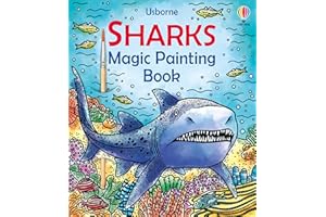 Sharks Magic Painting Book: Explore The Depths of the Ocean with Sharks in this Innovative Magic Painting Book for Kids