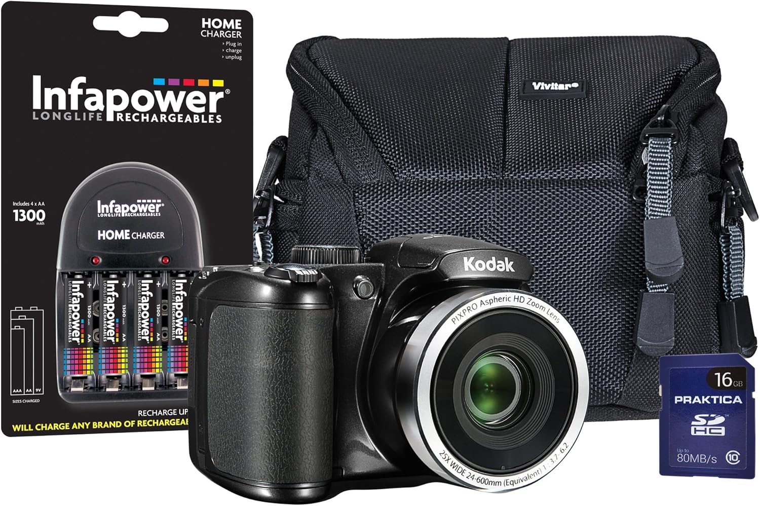 Kodak PIXPRO AZ252 Bridge Camera with 4x AA Batteries Amazon.co.uk