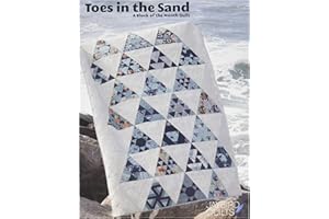 JAYBIRD QUILTS Jaybird Toes in The Sand Block of The Month Pattern, Multi