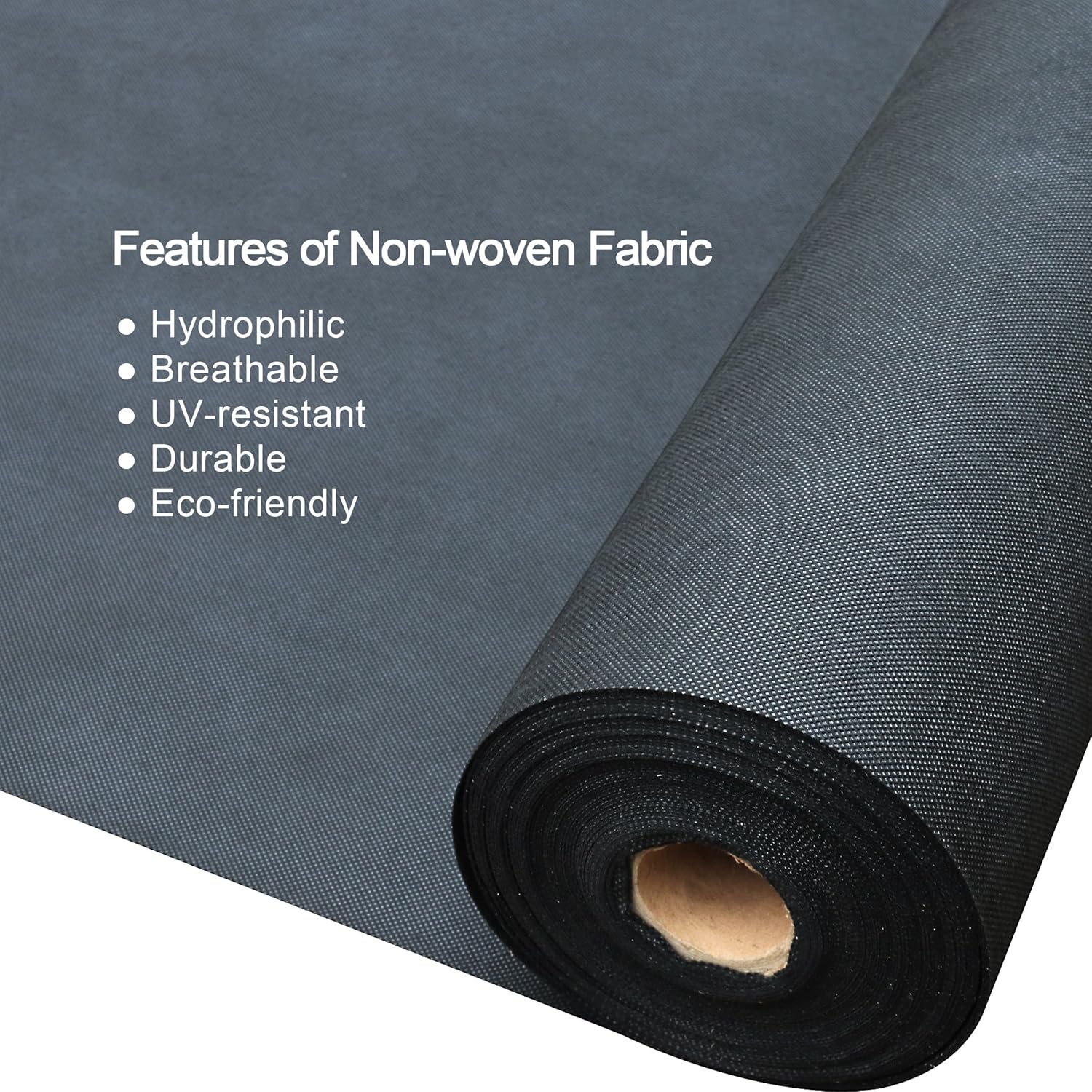 Becko Garden Weed Barrier Landscape Fabric, 80g Heavy Duty Foldable