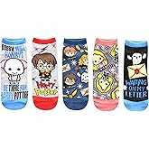 Harry Potter Dobby Luna Lovegood Hedwig Juniors/Womens 5 Pack Ankle Socks Size 4-10