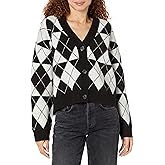 Velvet by Graham & Spencer Women's Cristina Argyle Cardigan Sweater