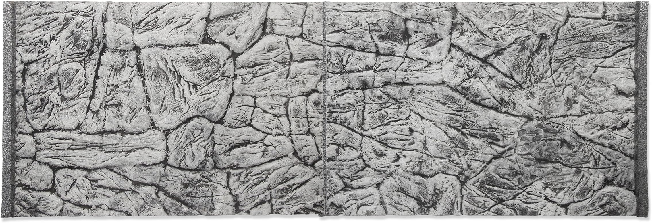 Jungle Bob 3-D Thin Grey Rock Poly-resin Aquarium Background