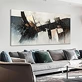 TAIJXAGSG Abstract Wall Art Small Size Wall Art Home Wall Decor Artwork Modern Black Canvas Art Wall Decor Painting Prints Pictures For Bedroom Office 20"X 40"
